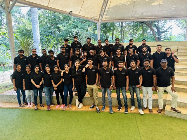The Invenzo Labs team together in person at the office