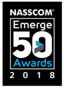 NASSCOM Emerge 50 Awards 2018 badge