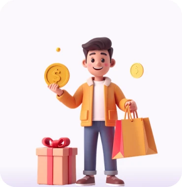 Illustration of loyal, repeat customers returning to the brand